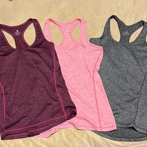 Set of 3 icyzone workout tanks size S, NWOT